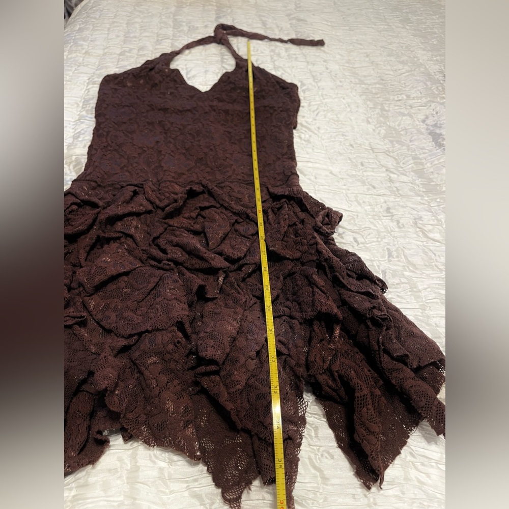 NWOT MISS BE by EMMANUELLE BLANC Lacy Halter Dress!🥀 - Picture 11 of 15
